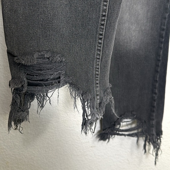 Free People We The Free Womens Size 29 Mid Rise Button Fly Fringe Denim Jeans - Picture 4 of 13